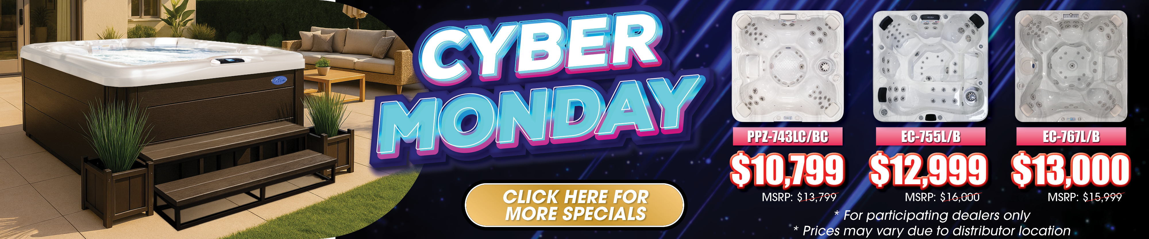 Calspas hot tub being used in a family setting - Yuba City